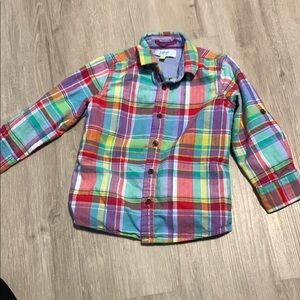 Ted Baker Multicolor Plaid Kids Button Down Shirt